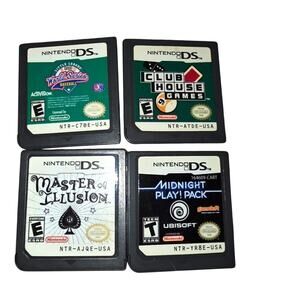 Nintendo DS Club House Games World Series Midnight Playpack Master Of Illusion